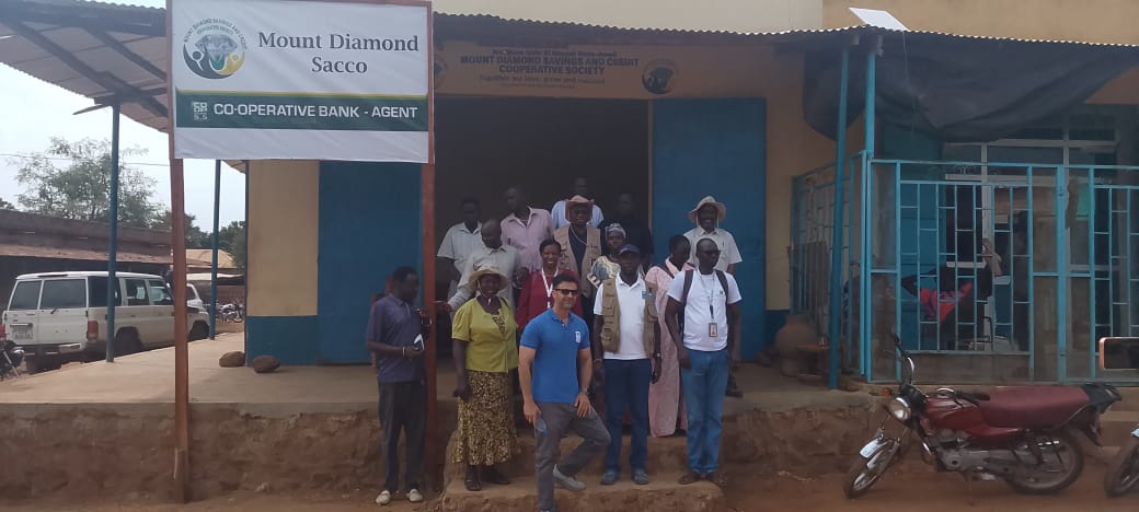 READ Project Partners Visit to Aweil - Mount Diamond Sacco Agent